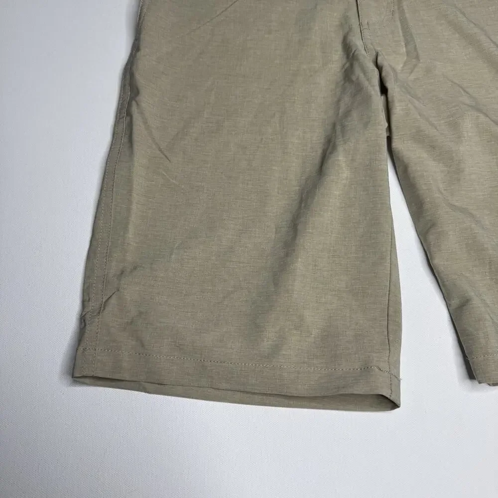 Goodfellow & Co Hybrid Swim Shorts Mens 28 Beige Stretch Chino Beach Golf
